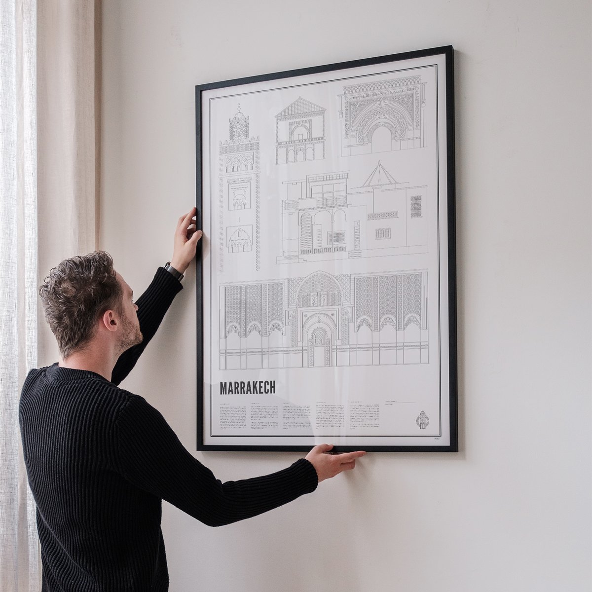 Poster van Iconics of Marrakech | WIJCK. 